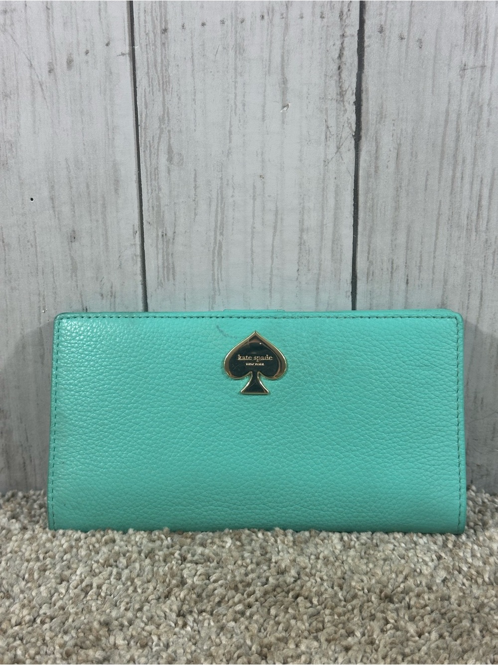 Kate Spade Leroy Street Neda Bifold Wallet in Tiffany Blue